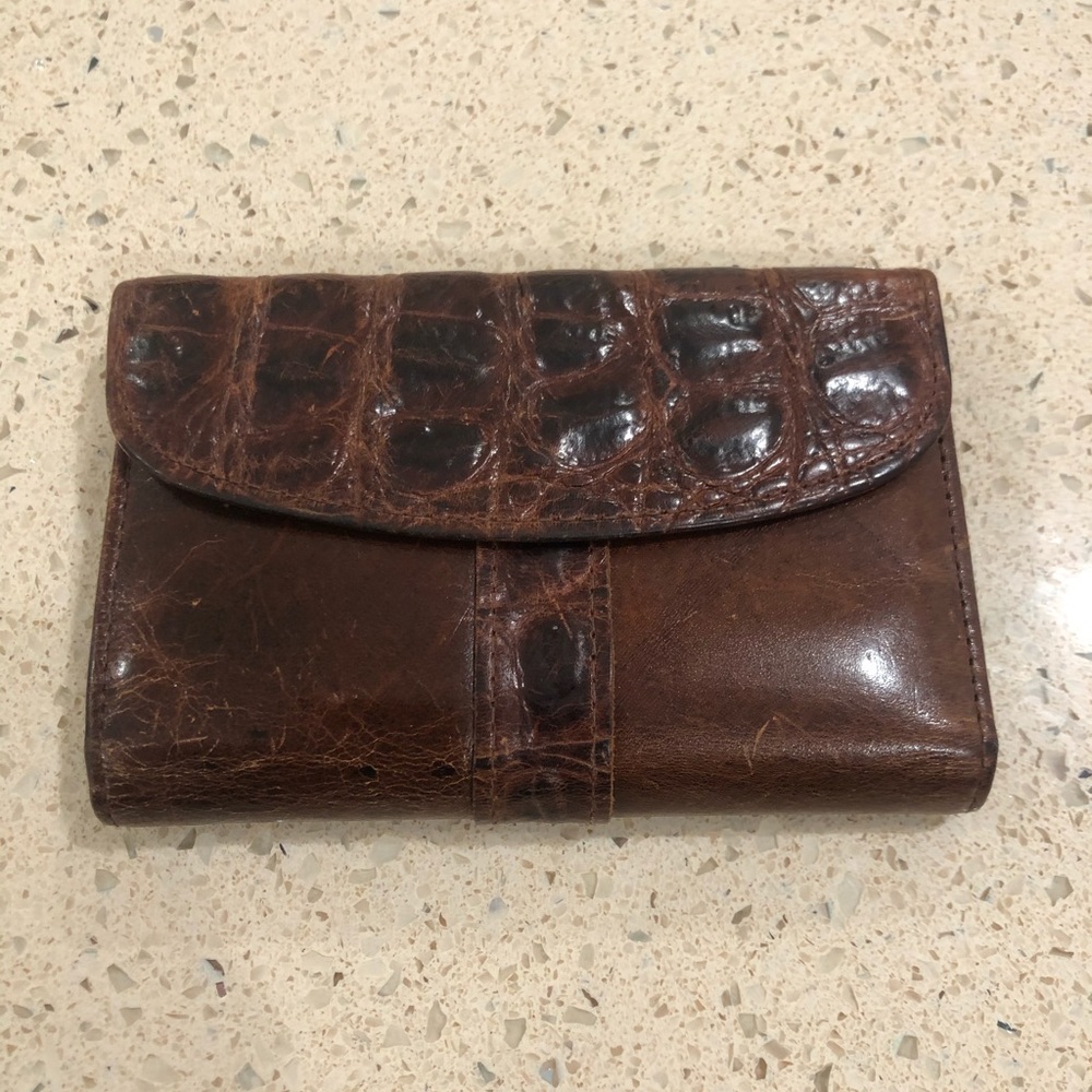 Brown leather wallet